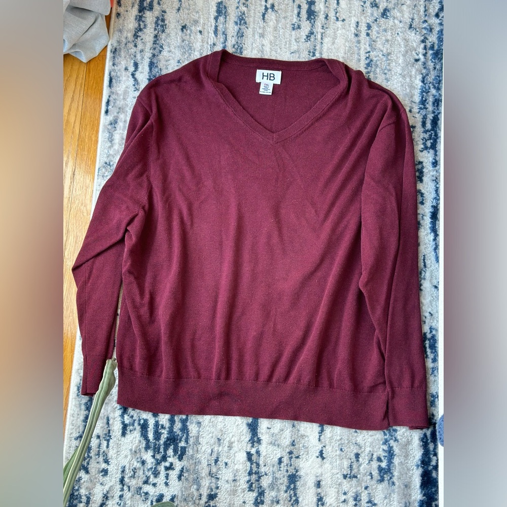 Men’s Harbor Bay 100% cotton v-neck sweater